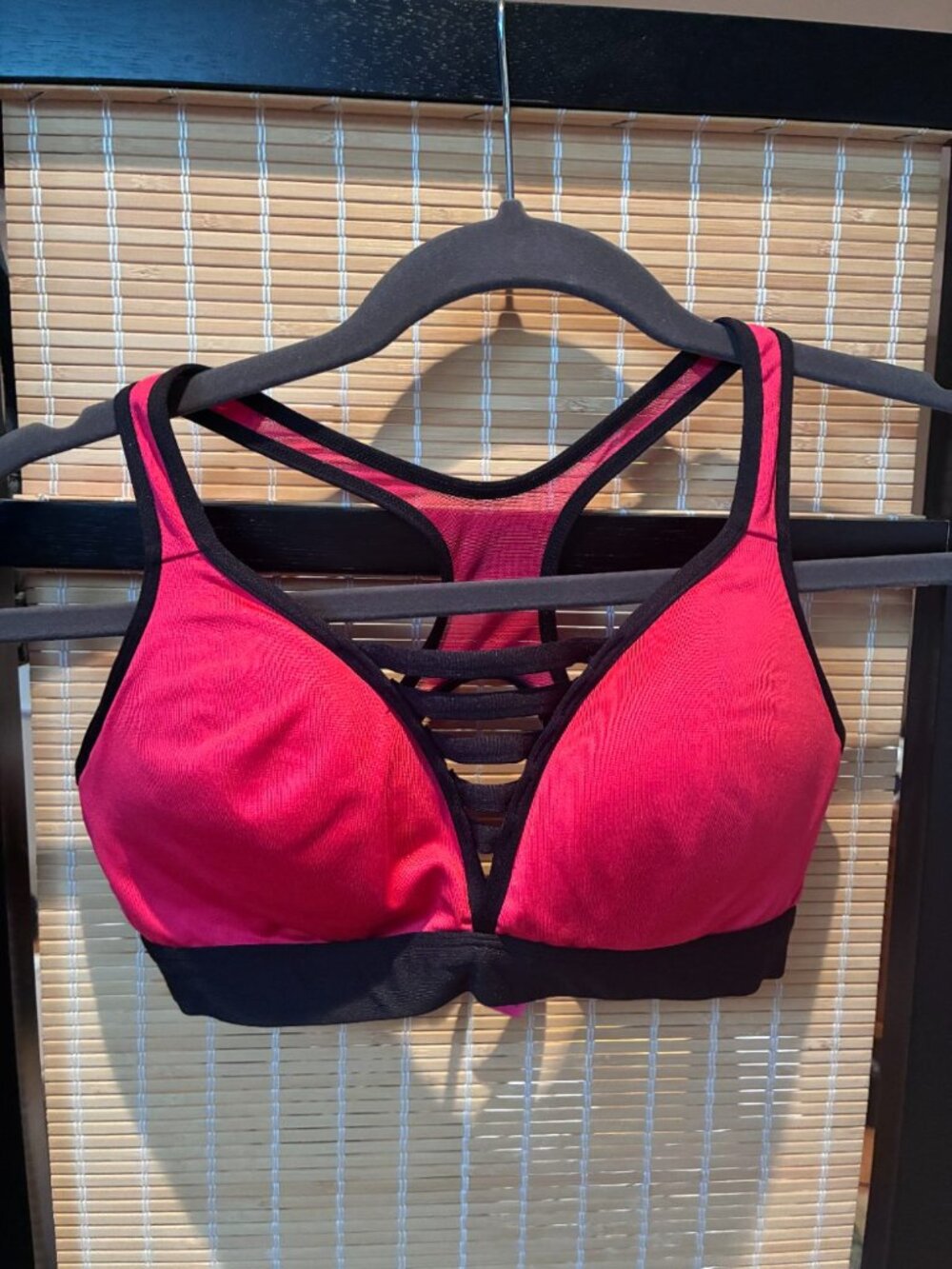 La Senza Pink Strappy-Back Sports Bra Size S